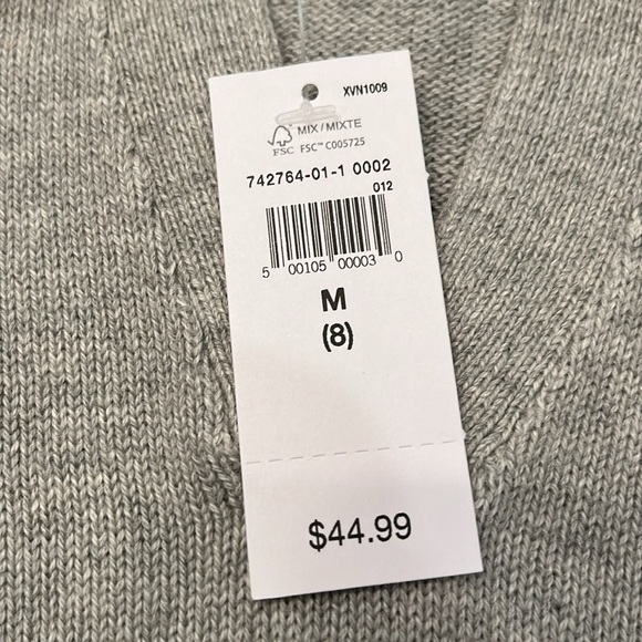 GAP Kids Gray Collared Sweater Dress/ NWT/MED - Picture 7 of 12